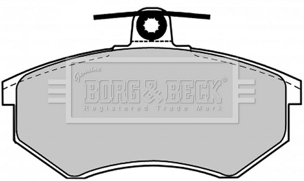 BORG & BECK stabdžių trinkelių rinkinys, diskinis stabdys BBP1027